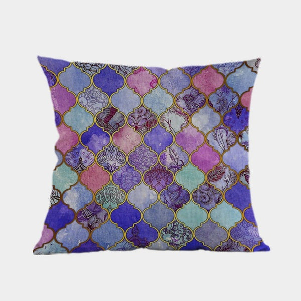 Colorful Geometric Cushion Cover