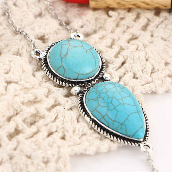 Bohemian Gem Stone Charm Bracelet