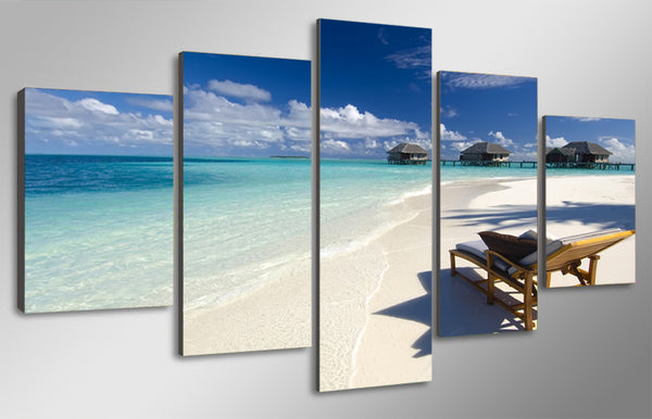 Limited Edition 5 Piece Beautiful Sea View & Beach Chair Canvas