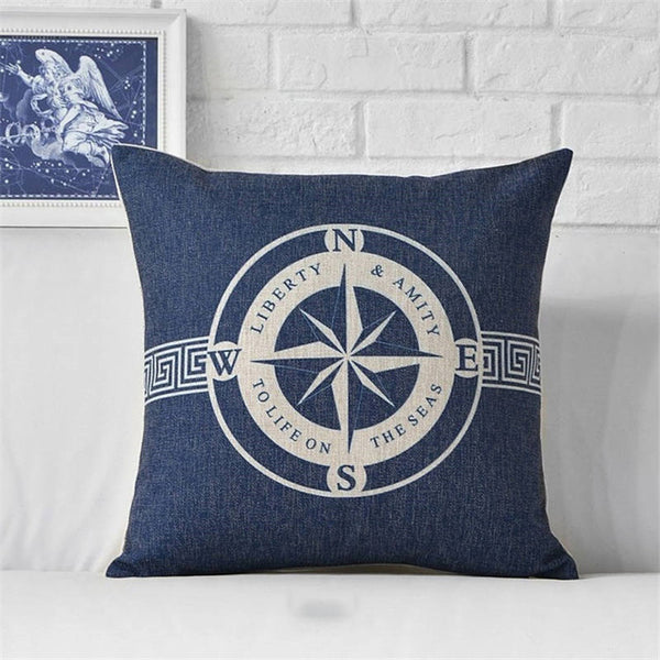 Sailing Printing Cushion Cover