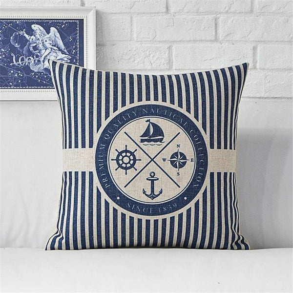 Sailing Printing Cushion Cover