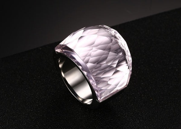 Blue Ocean Crystal Party Ring