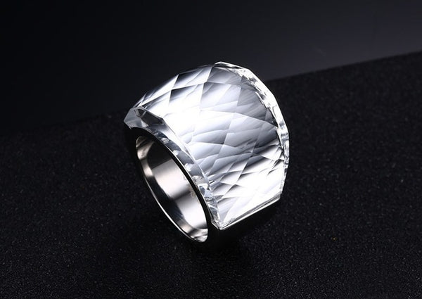 Blue Ocean Crystal Party Ring