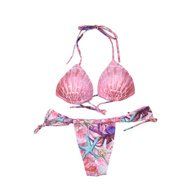 Pink Mermaid Shells Bikini
