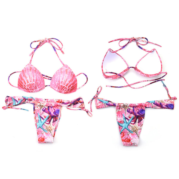 Pink Mermaid Shells Bikini