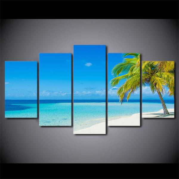 Limited Edition 5 Piece Beautiful Beach Canvas
