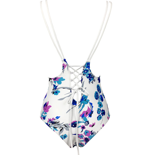Floral Printed Bandage Swimsuit