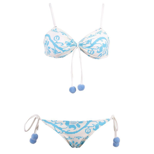 Floral Printed Push Up Bikini Set