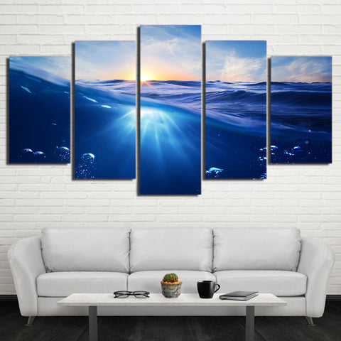 Limited Edition 5 Piece Sea in Underwater Canvas