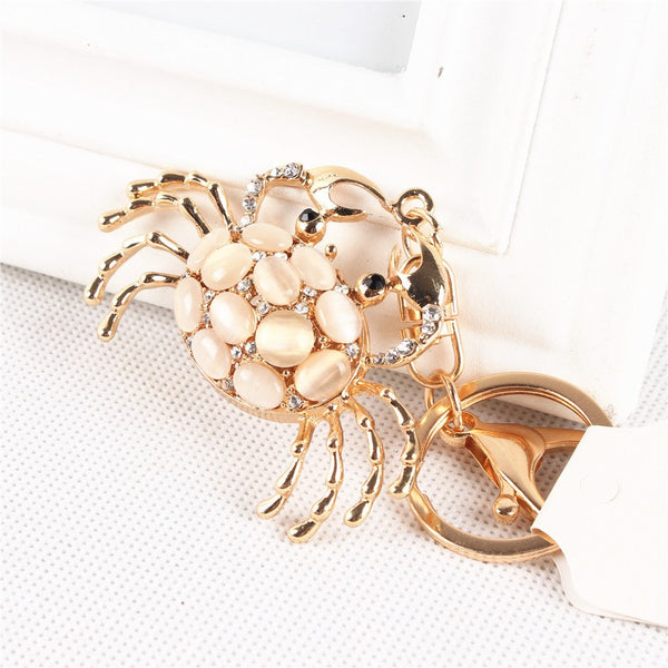 Lovely Crab Charm Key Chain
