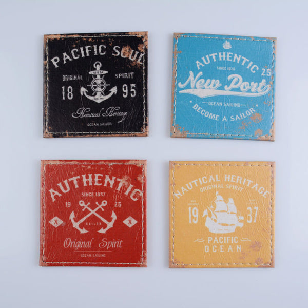 Vintage Ocean Style Drink Placemat (4 piece / Set)
