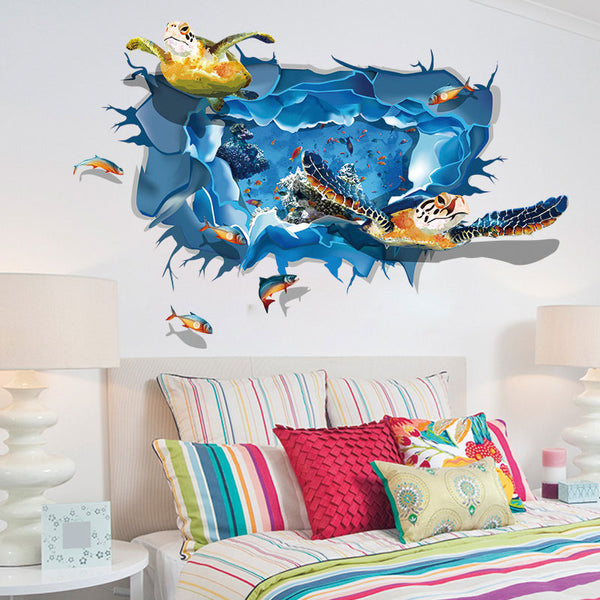 3D Removable Sea Turtle Wall Sticker