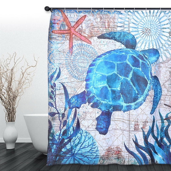 Ocean Theme Shower Curtain