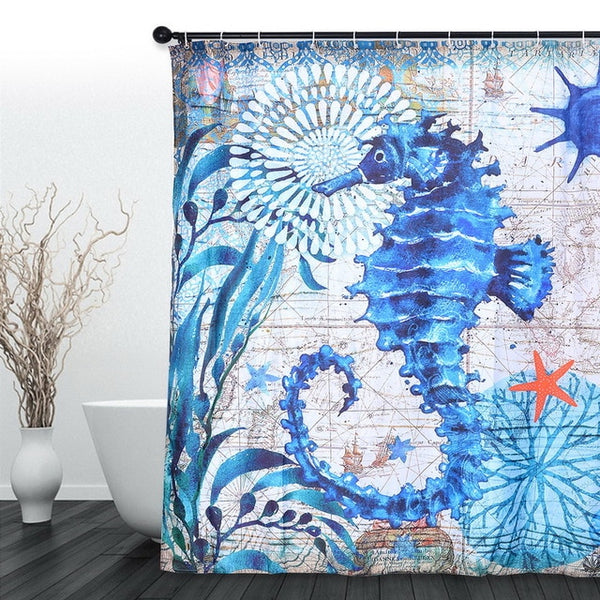 Ocean Theme Shower Curtain