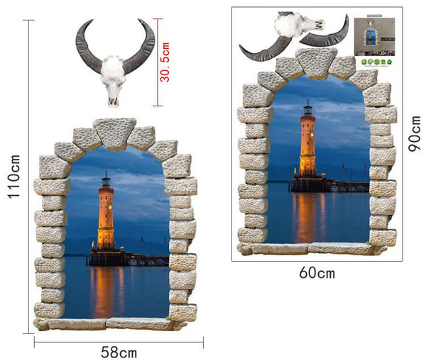 3D Lighthouse Sticker - Simply Adore