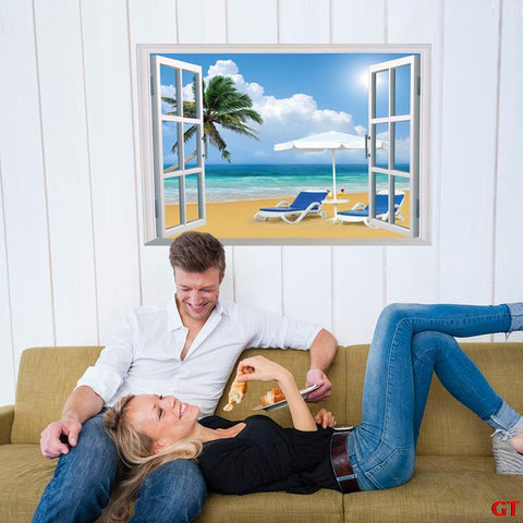 3D Time Out Chair & Beach Sticker - Simply Adore