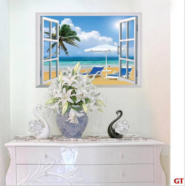 3D Time Out Chair & Beach Sticker - Simply Adore