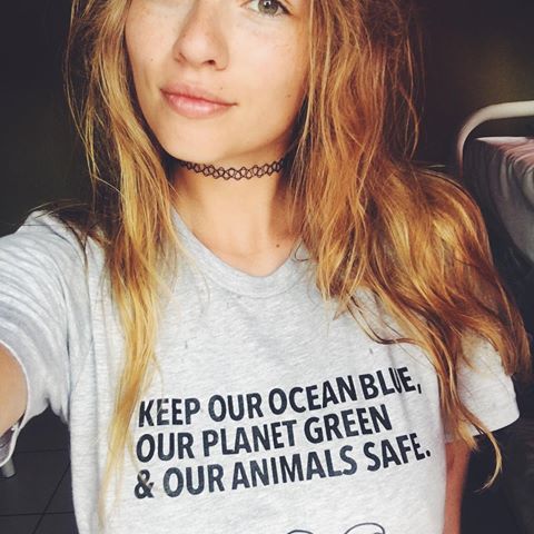 Keep Our Ocean Blue, Our Planet Green & Our Animals Safe Women T-Shirt