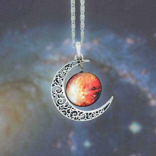 Moon & Galaxy Nebula Necklace - Simply Adore